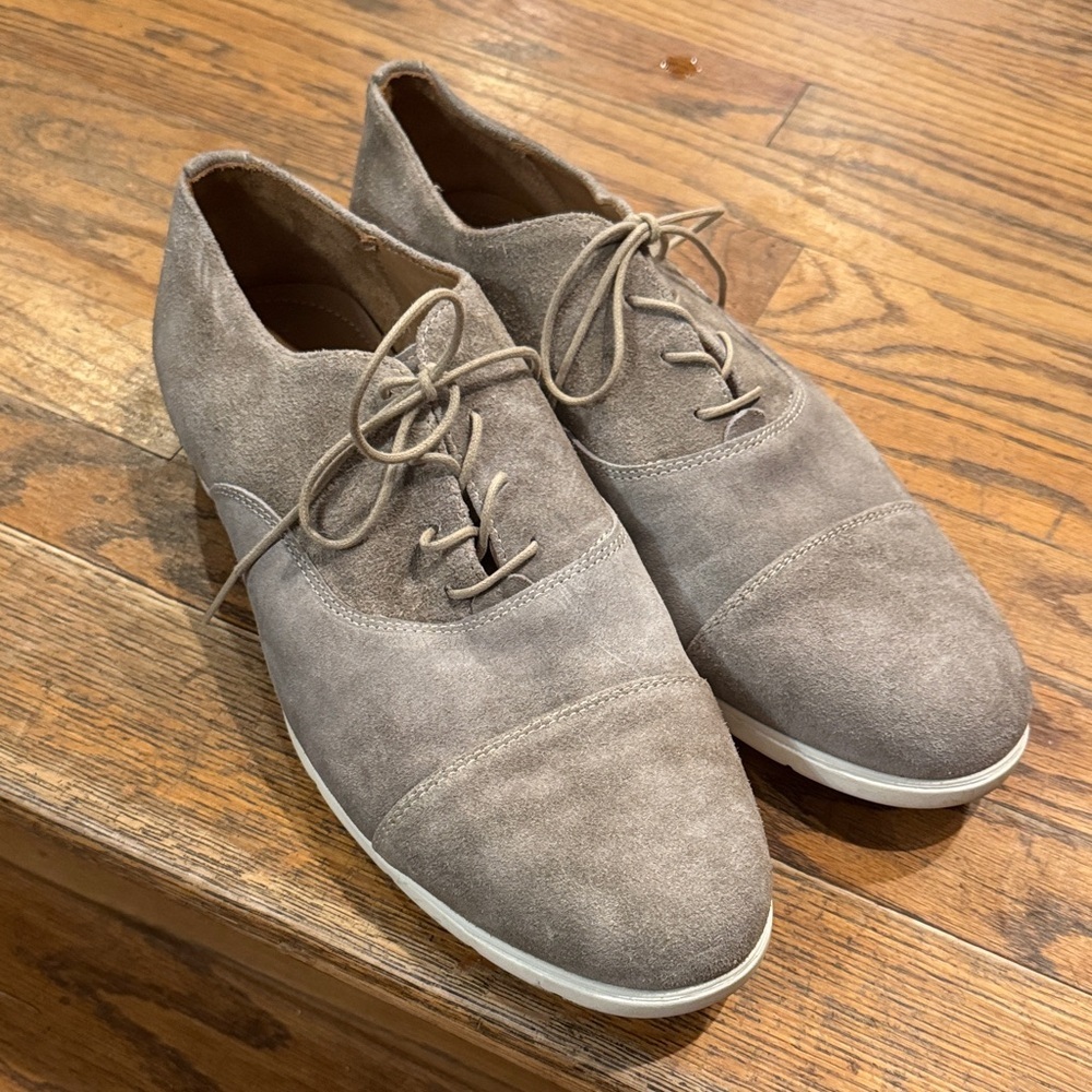 Alan Payne gray suede men’s Oxford shoes size 12